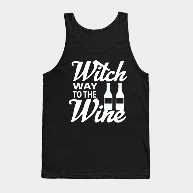 Witch Way To The Wine tee design birthday gift graphic Tank Top by TeeSeller07